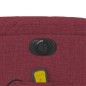 vidaXL Sillón de masaje reclinable eléctrico tela rojo tinto vidaXL Sillón de masaje reclinable eléctrico tela rojo tinto