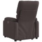 vidaXL Sillón reclinable elevable tela marrón oscuro vidaXL Sillón reclinable elevable tela marrón oscuro