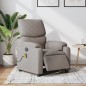 vidaXL Sillón reclinable de masaje eléctrico tela gris taupe vidaXL Sillón reclinable de masaje eléctrico tela gris taupe