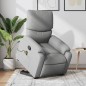 vidaXL Sillón de masaje reclinable de pie de tela gris claro vidaXL Sillón de masaje reclinable de pie de tela gris claro
