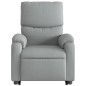 vidaXL Sillón de masaje reclinable de pie de tela gris claro vidaXL Sillón de masaje reclinable de pie de tela gris claro