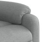 vidaXL Sillón de masaje reclinable de pie de tela gris claro vidaXL Sillón de masaje reclinable de pie de tela gris claro