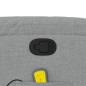 vidaXL Sillón de masaje reclinable de pie de tela gris claro vidaXL Sillón de masaje reclinable de pie de tela gris claro