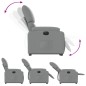 vidaXL Sillón eléctrico reclinable elevable de tela gris claro vidaXL Sillón eléctrico reclinable elevable de tela gris claro
