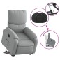 vidaXL Sillón eléctrico reclinable elevable de tela gris claro vidaXL Sillón eléctrico reclinable elevable de tela gris claro