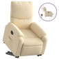 vidaXL Sillón eléctrico reclinable elevable de tela color crema vidaXL Sillón eléctrico reclinable elevable de tela color crema