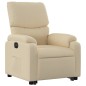 vidaXL Sillón eléctrico reclinable elevable de tela color crema vidaXL Sillón eléctrico reclinable elevable de tela color crema