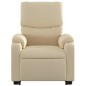 vidaXL Sillón eléctrico reclinable elevable de tela color crema vidaXL Sillón eléctrico reclinable elevable de tela color crema