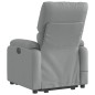 vidaXL Sillón de masaje eléctrico reclinable elevable tela gris claro vidaXL Sillón de masaje eléctrico reclinable elevable tela gris claro