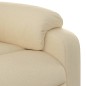 vidaXL Sillón de masaje eléctrico reclinable elevable tela crema vidaXL Sillón de masaje eléctrico reclinable elevable tela crema
