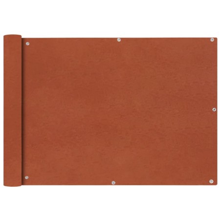 vidaXL Toldo para balcón tela oxford 75x600 cm terracota