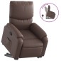 vidaXL Sillón reclinable elevable cuero sintético marrón vidaXL Sillón reclinable elevable cuero sintético marrón