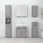 vidaXL Armario de baño madera contrachapada gris Sonoma 64,5x33,5x59cm vidaXL Armario de baño madera contrachapada gris Sonoma 64,5x33,5x59cm