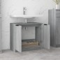 vidaXL Armario de baño madera contrachapada gris Sonoma 64,5x33,5x59cm vidaXL Armario de baño madera contrachapada gris Sonoma 64,5x33,5x59cm