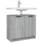 vidaXL Armario de baño madera contrachapada gris Sonoma 64,5x33,5x59cm vidaXL Armario de baño madera contrachapada gris Sonoma 64,5x33,5x59cm