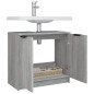vidaXL Armario de baño madera contrachapada gris Sonoma 64,5x33,5x59cm vidaXL Armario de baño madera contrachapada gris Sonoma 64,5x33,5x59cm