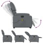 vidaXL Sillón de masaje elevable eléctrico cuero sintético gris vidaXL Sillón de masaje elevable eléctrico cuero sintético gris