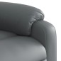vidaXL Sillón de masaje elevable eléctrico cuero sintético gris vidaXL Sillón de masaje elevable eléctrico cuero sintético gris