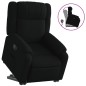 vidaXL Sillón reclinable elevable tela negro vidaXL Sillón reclinable elevable tela negro