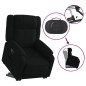 vidaXL Sillón reclinable elevable tela negro vidaXL Sillón reclinable elevable tela negro