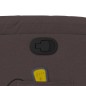 vidaXL Silla de masaje reclinable de pie de tela marrón oscuro vidaXL Silla de masaje reclinable de pie de tela marrón oscuro