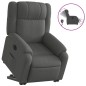vidaXL Sillón eléctrico reclinable elevable de tela gris oscuro vidaXL Sillón eléctrico reclinable elevable de tela gris oscuro