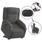 vidaXL Sillón eléctrico reclinable elevable de tela gris oscuro vidaXL Sillón eléctrico reclinable elevable de tela gris oscuro