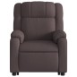 vidaXL Sillón eléctrico reclinable elevable de tela marrón oscuro vidaXL Sillón eléctrico reclinable elevable de tela marrón oscuro
