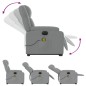 vidaXL Sillón de masaje eléctrico reclinable elevable tela gris claro vidaXL Sillón de masaje eléctrico reclinable elevable tela gris claro
