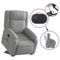 vidaXL Sillón de masaje eléctrico reclinable elevable tela gris claro vidaXL Sillón de masaje eléctrico reclinable elevable tela gris claro