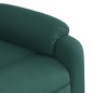vidaXL Sillón masaje eléctrico reclinable elevable tela verde oscuro vidaXL Sillón masaje eléctrico reclinable elevable tela verde oscuro