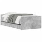 vidaXL Estructura de cama con cajones gris hormigón 100x200 cm vidaXL Estructura de cama con cajones gris hormigón 100x200 cm