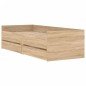 vidaXL Estructura de cama con cajones roble Sonoma 75x190 cm vidaXL Estructura de cama con cajones roble Sonoma 75x190 cm