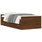 vidaXL Estructura de cama con cajones roble marrón 90x190 cm vidaXL Estructura de cama con cajones roble marrón 90x190 cm