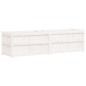 vidaXL Jardinera de madera maciza de pino blanca 180x50x50 cm vidaXL Jardinera de madera maciza de pino blanca 180x50x50 cm