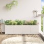 vidaXL Jardinera de madera maciza de pino blanca 180x50x50 cm vidaXL Jardinera de madera maciza de pino blanca 180x50x50 cm