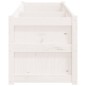 vidaXL Jardinera de madera maciza de pino blanca 180x50x50 cm vidaXL Jardinera de madera maciza de pino blanca 180x50x50 cm