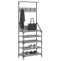 vidaXL Perchero con zapatero gris Sonoma 70x34x184 cm vidaXL Perchero con zapatero gris Sonoma 70x34x184 cm