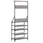 vidaXL Perchero con zapatero gris Sonoma 70x34x184 cm vidaXL Perchero con zapatero gris Sonoma 70x34x184 cm
