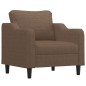 vidaXL Sillón de tela marrón 60 cm vidaXL Sillón de tela marrón 60 cm