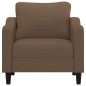 vidaXL Sillón de tela marrón 60 cm vidaXL Sillón de tela marrón 60 cm