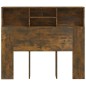 vidaXL Mueble cabecero roble ahumado 120x19x103,5 cm vidaXL Mueble cabecero roble ahumado 120x19x103,5 cm