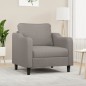 vidaXL Sillón de tela gris taupé 60 cm vidaXL Sillón de tela gris taupé 60 cm