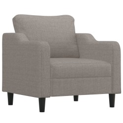 vidaXL Sillón de tela gris taupé 60 cm