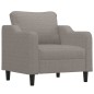 vidaXL Sillón de tela gris taupé 60 cm vidaXL Sillón de tela gris taupé 60 cm