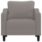 vidaXL Sillón de tela gris taupé 60 cm vidaXL Sillón de tela gris taupé 60 cm