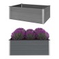 vidaXL Arriate de WPC gris 150x100x54 cm