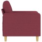 vidaXL Sillón de tela rojo tinto 60 cm vidaXL Sillón de tela rojo tinto 60 cm
