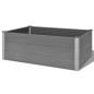 vidaXL Arriate de WPC gris 150x100x54 cm