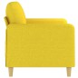 vidaXL Sofá de 2 plazas de tela amarillo claro 120 cm vidaXL Sofá de 2 plazas de tela amarillo claro 120 cm